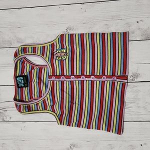 ALAB medium Strip Button up tank top